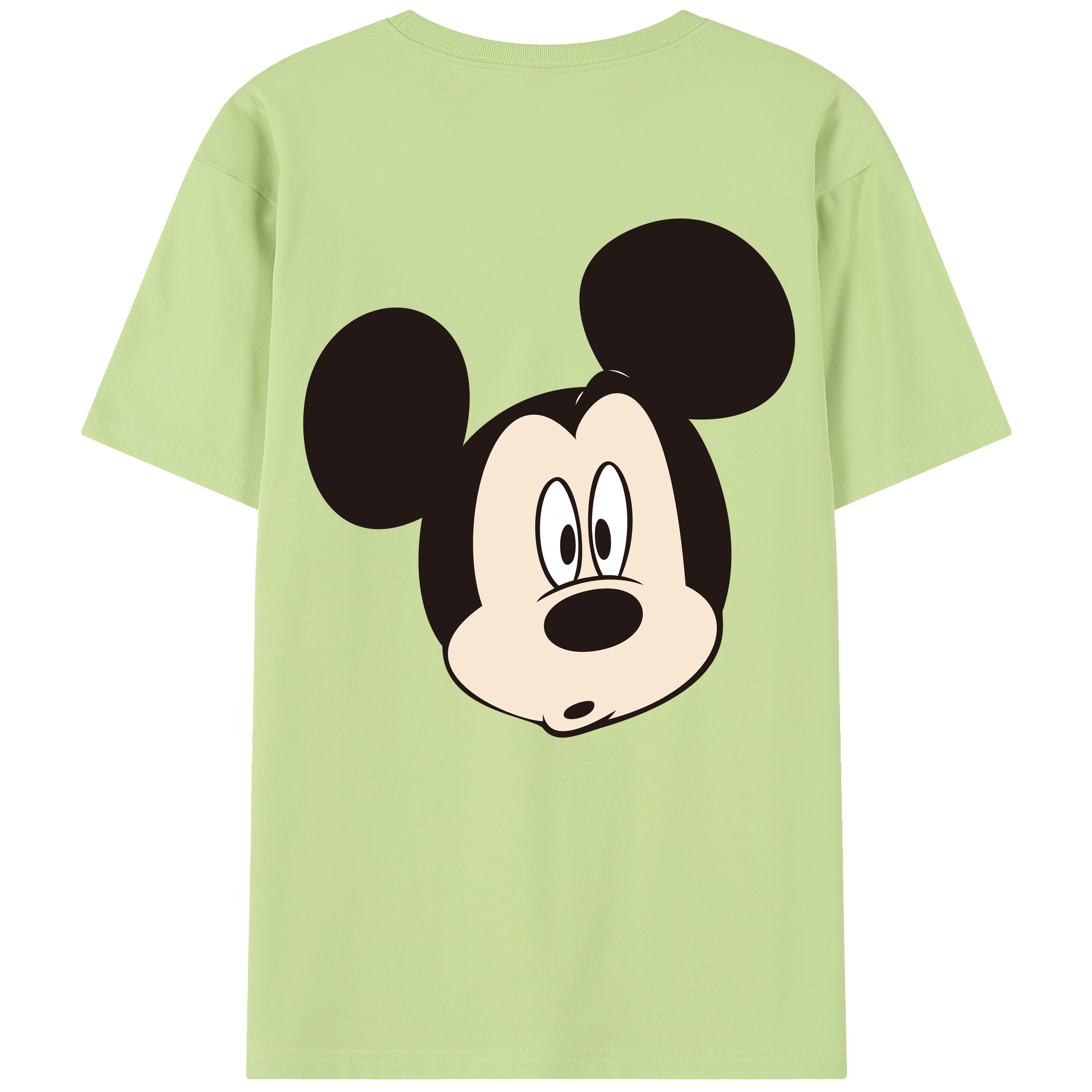 （画像用） ミッキーマウス Mickey Mouse 綿100％半袖Tシャツ（背面プリント）